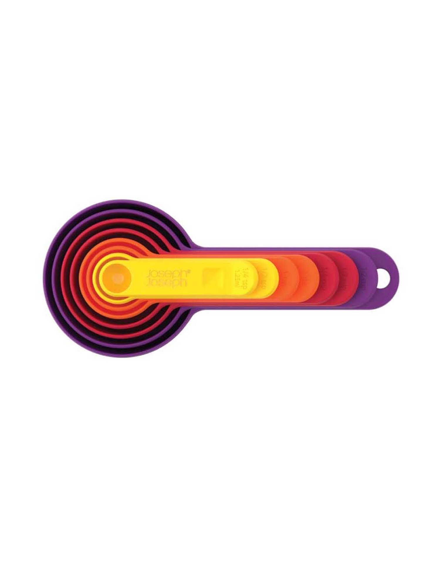 KitchenCraft Black Plastic Magnetic Measuring Cup - Set of 4