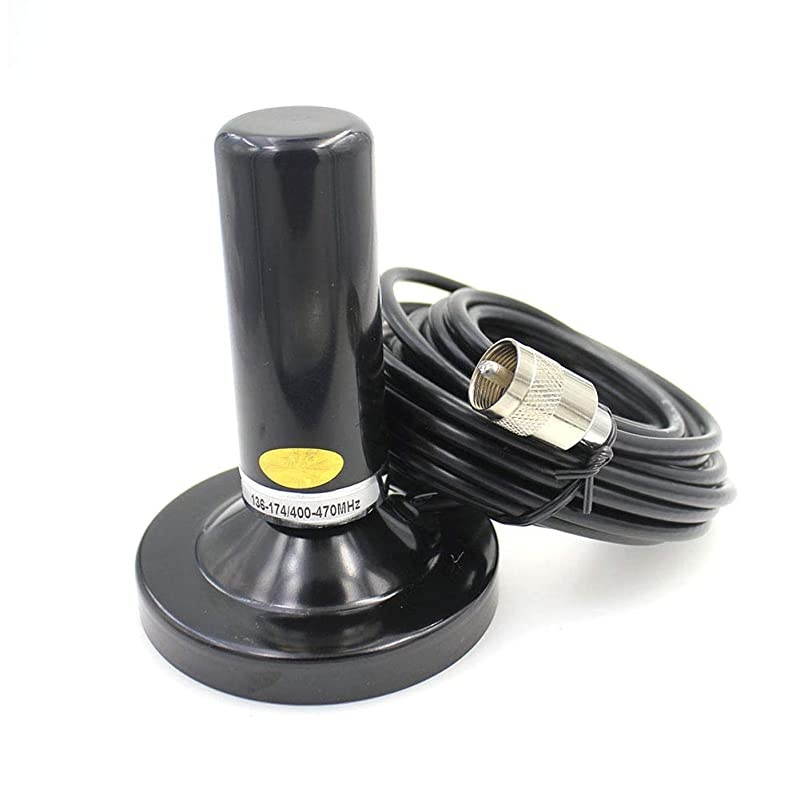 Dual Band HHN2RS Antenna+Magnetic Mount Base+5m Cable for Car Vehicle Mobile Radio KT8900KT980 Plus