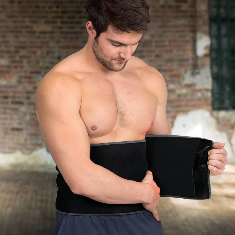 SaunaFX 10" Slimmer Belt - double bonded with Microban - Black