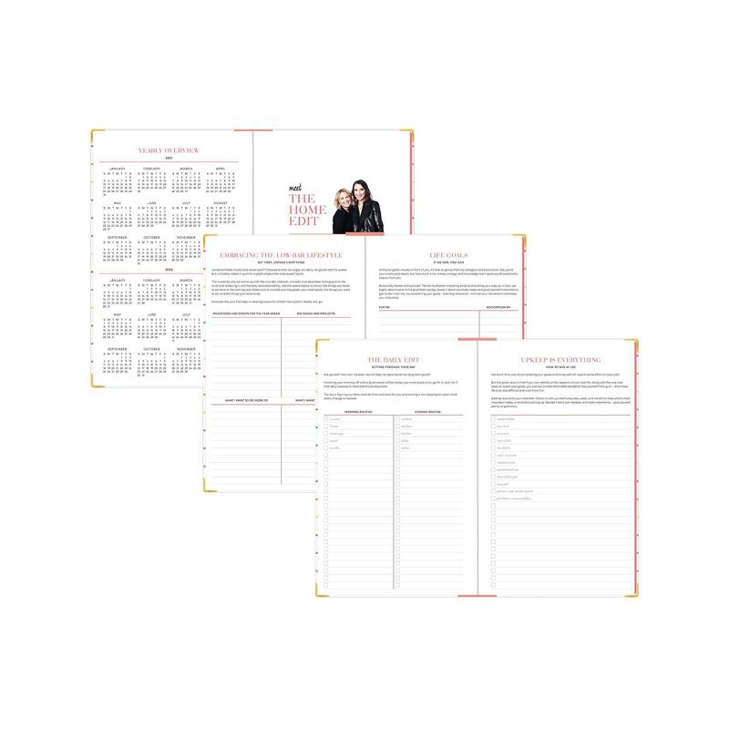 2021-22 Academic Planner 5" x 8" Hard Cover Weekly/Monthly Bookbound Skinny Mini - The Home Edit