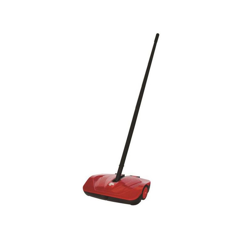Dirt Devil PD10010 Simpli Sweep Compact Lightweight Manual Push Stick Sweeper with Quiet Operating Over Molded Wheels and Double Sided Dust Bin