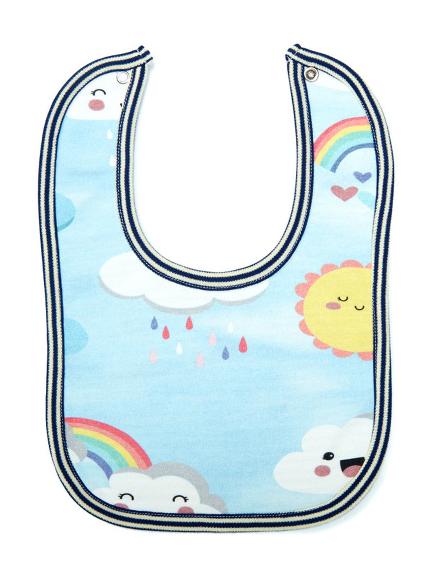 Pranava Kids Multicolor Printed Bib (Pack of 5)