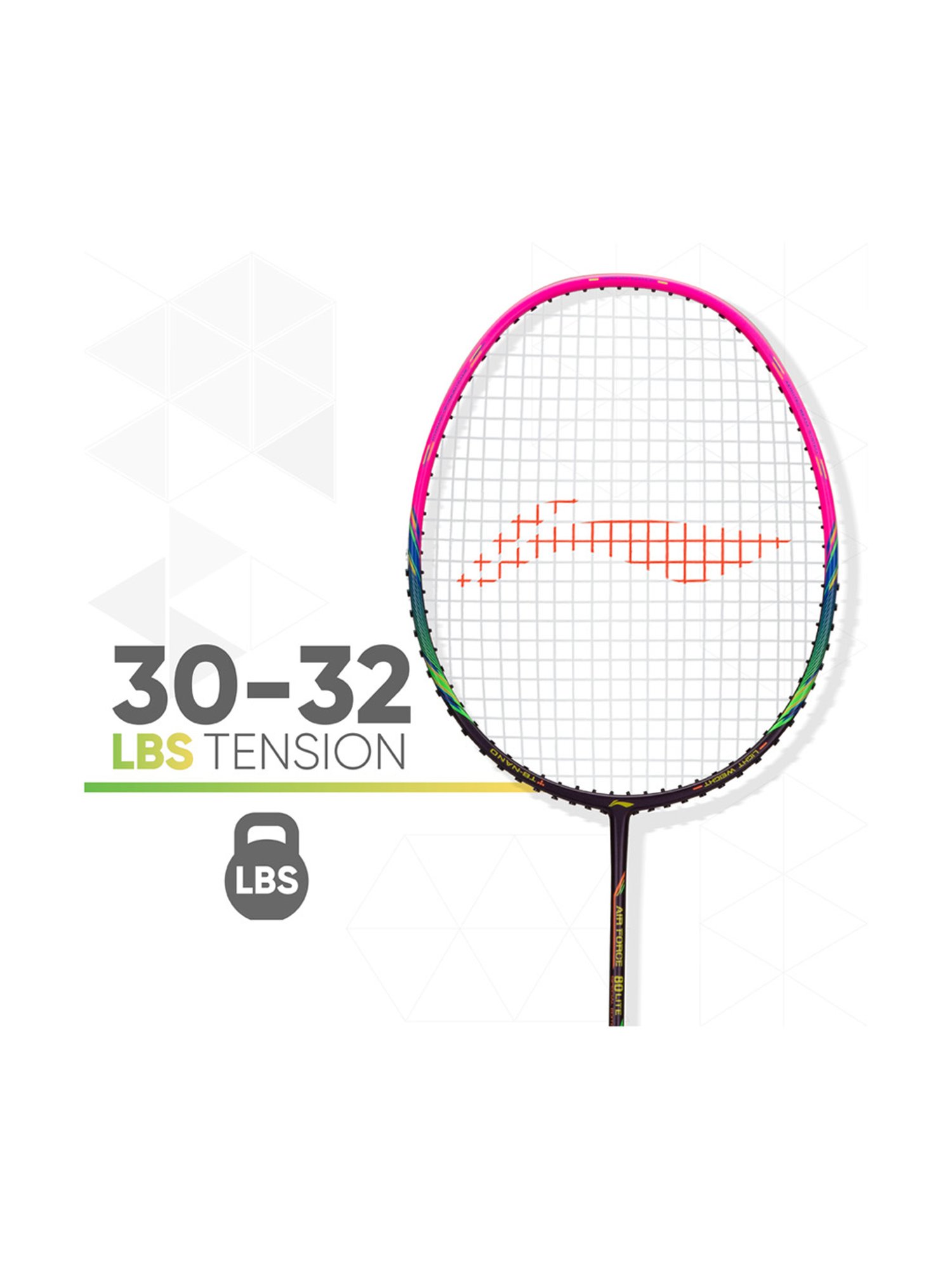 Li-Ning Air Force 80 Badminton Racket (Pink) Size - Medium