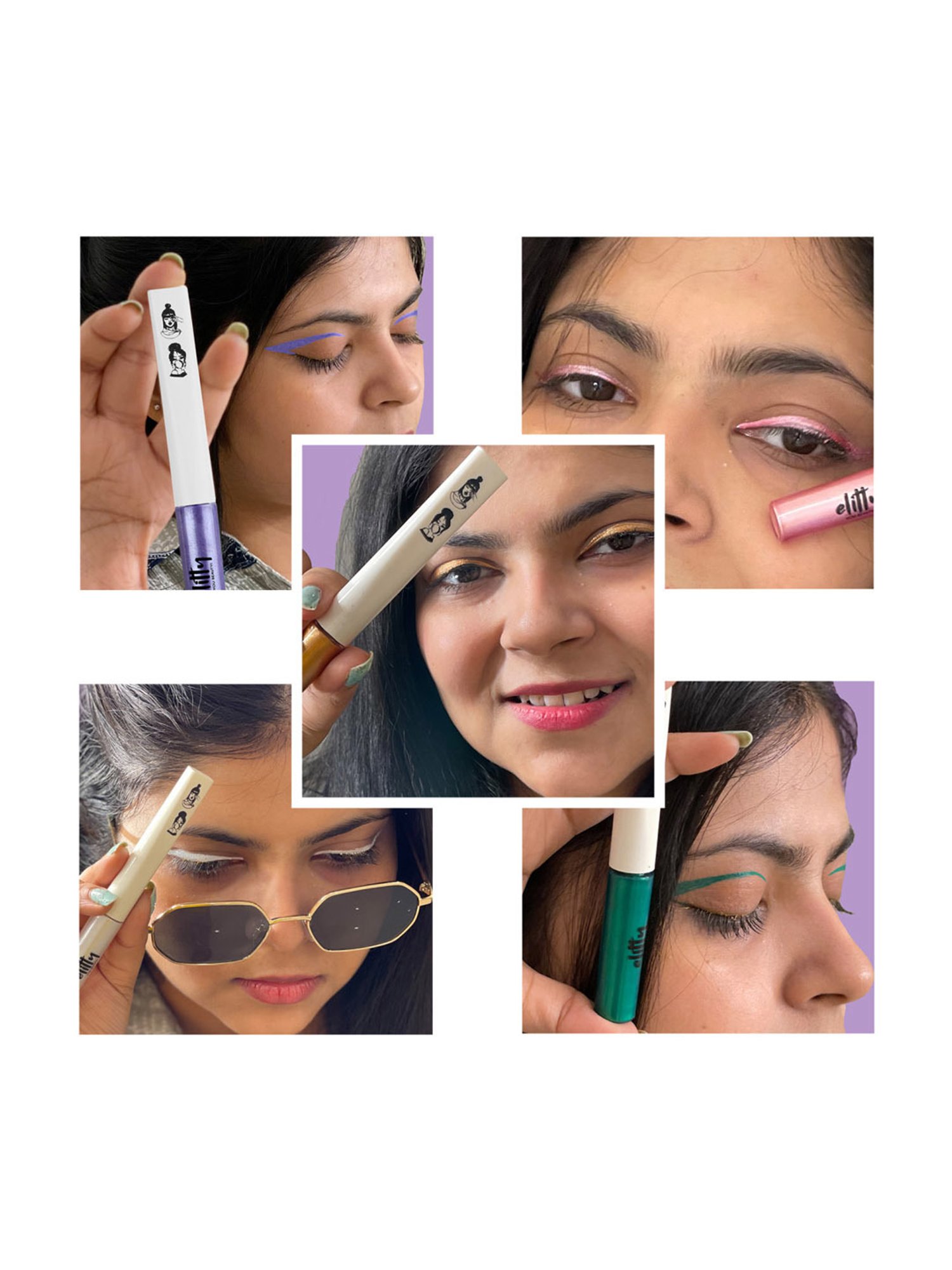 Elitty Eye Gotta Feeling Firecracker Eyeliners Combo - Pack of 5