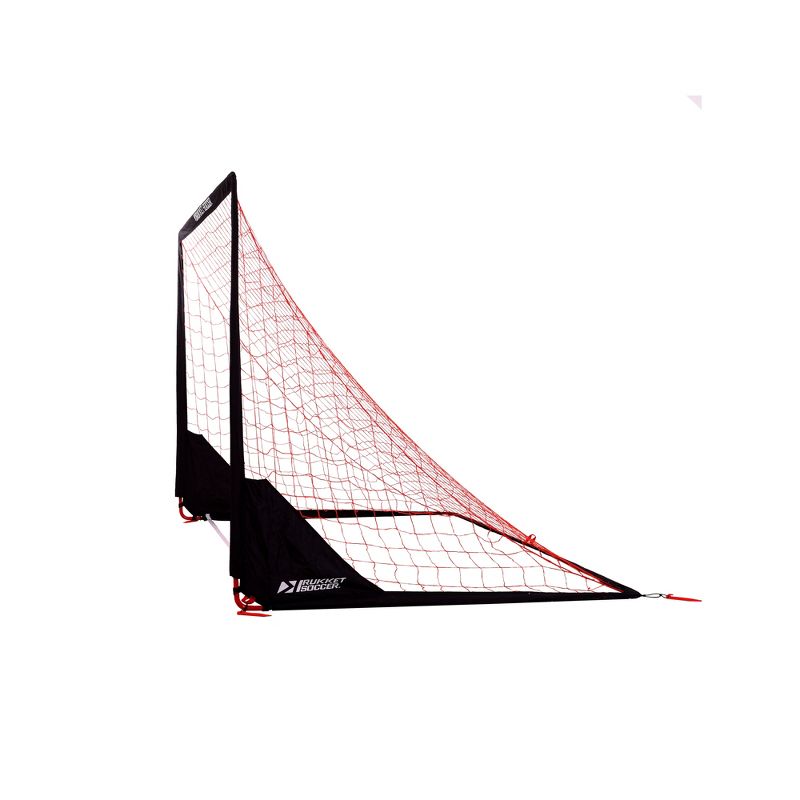 Rukket Sports 8 x 6 Foot Portable Indoor Outdoor Travel Kids Youth Practice Foldable Soccer Goal Net, Black