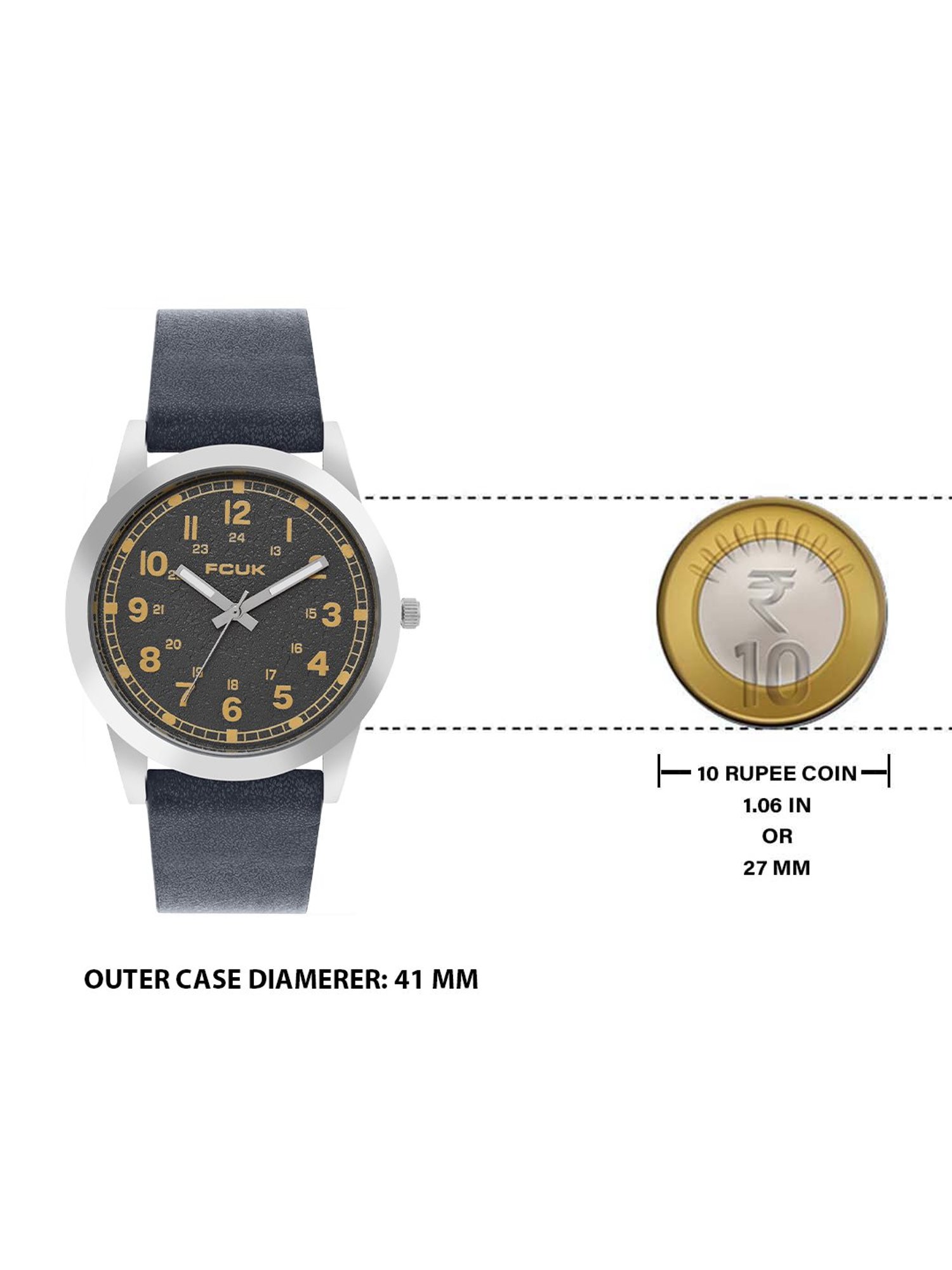 FCUK FK00016C SS23 Analog Watch for Men