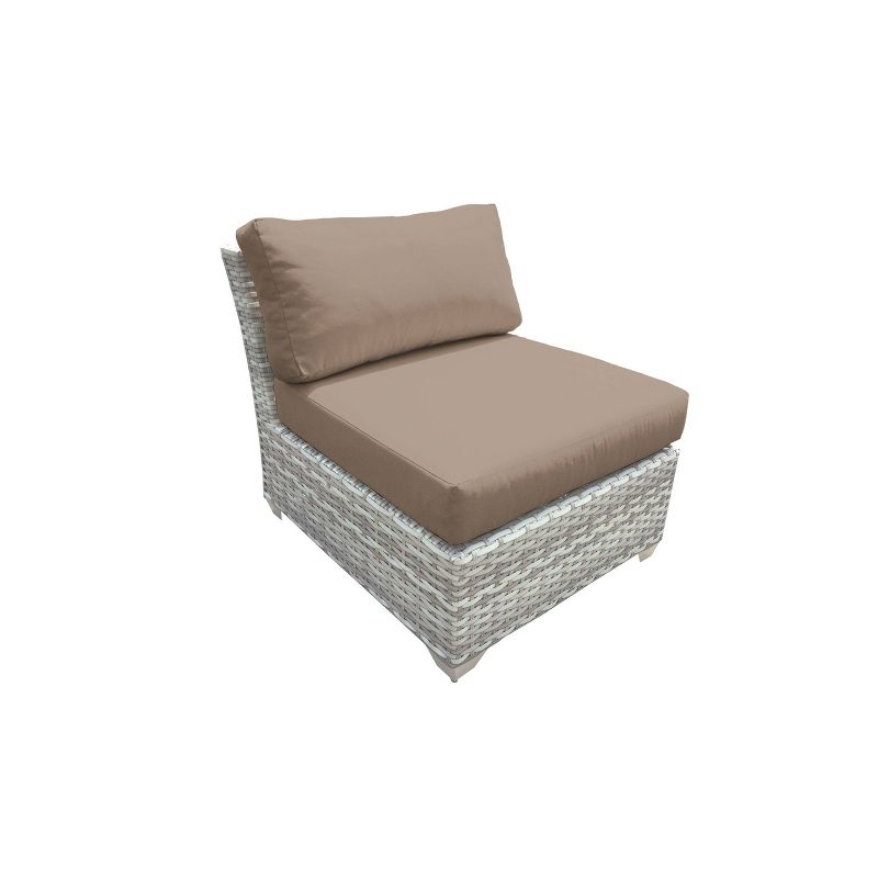 3pc Outdoor Wicker Conversation Set with Sofa Chairs & Table - Crestlive Products