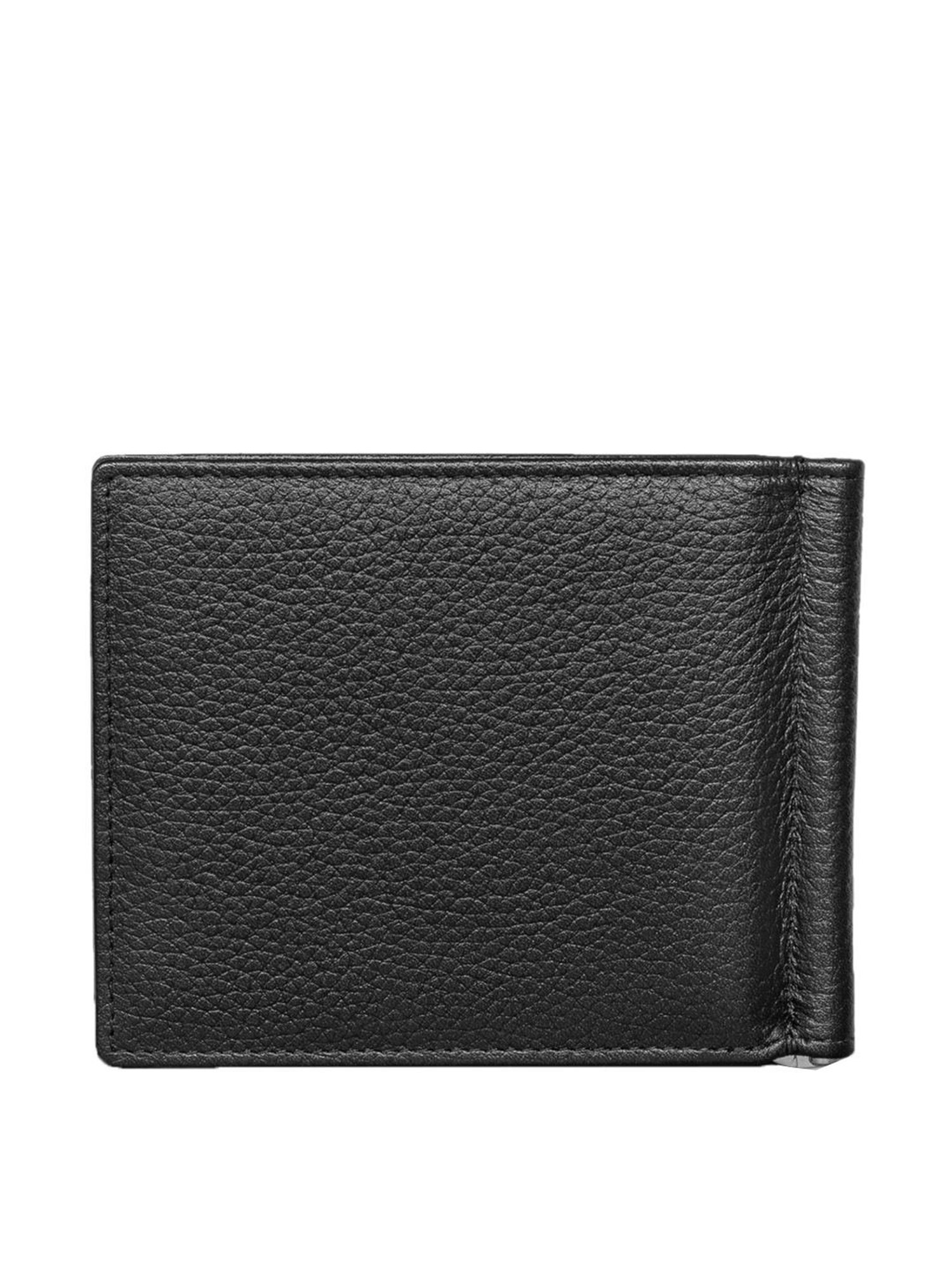 Mai Soli Dollaro Black Casual Leather Money Clip Wallet for Men