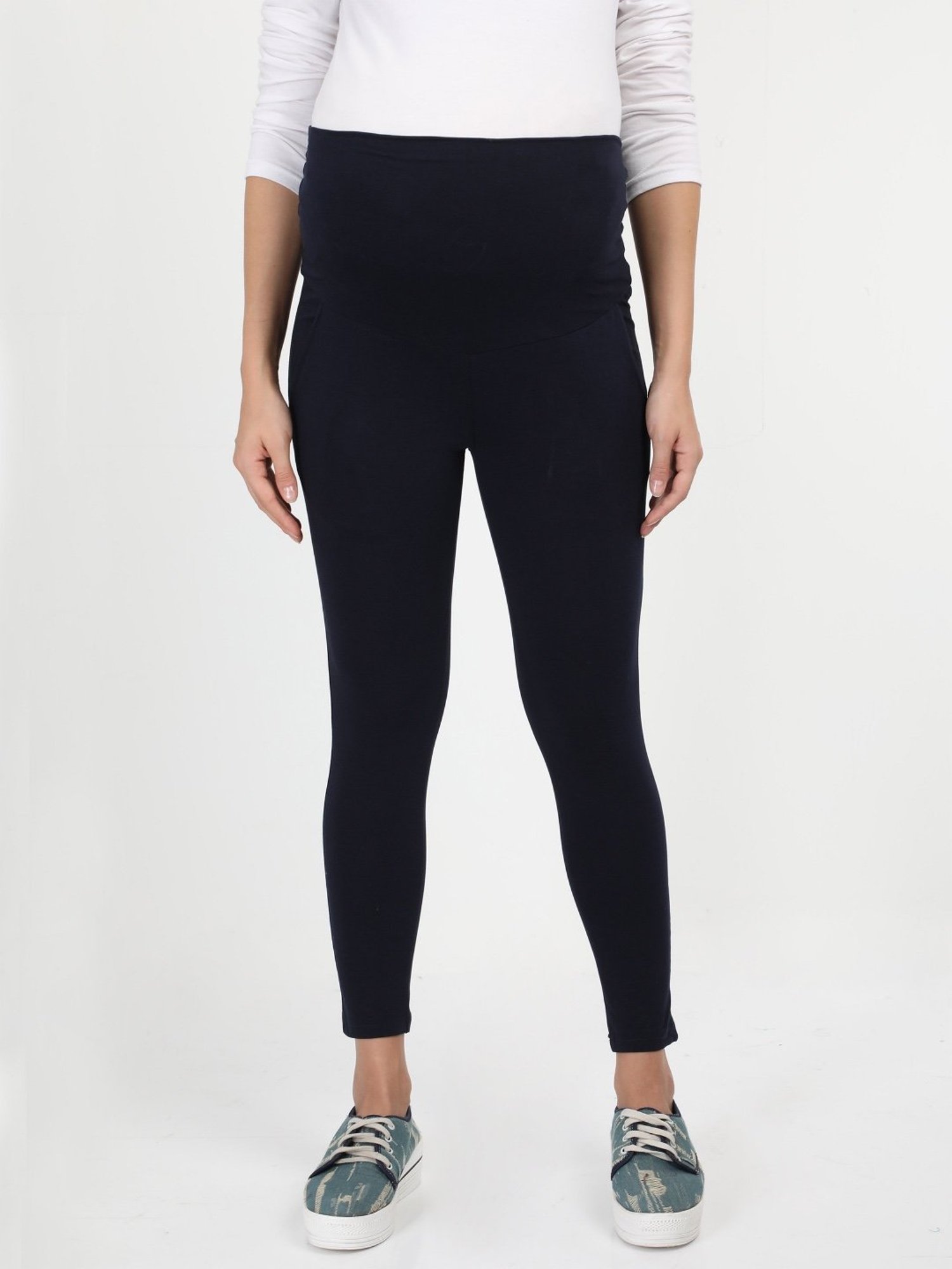 The Mom Store Navy Relaxed Fit Leggings