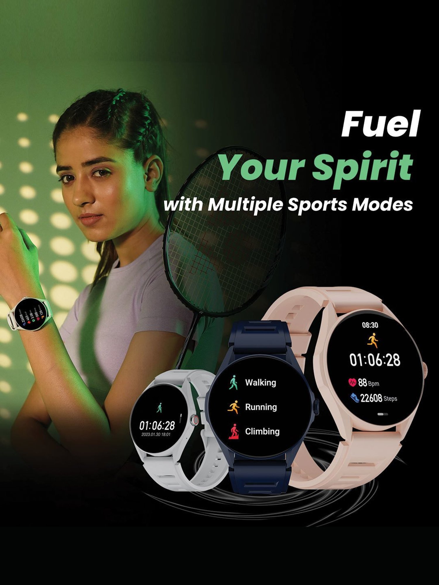 I Kall W1 Smartwatch (Black)