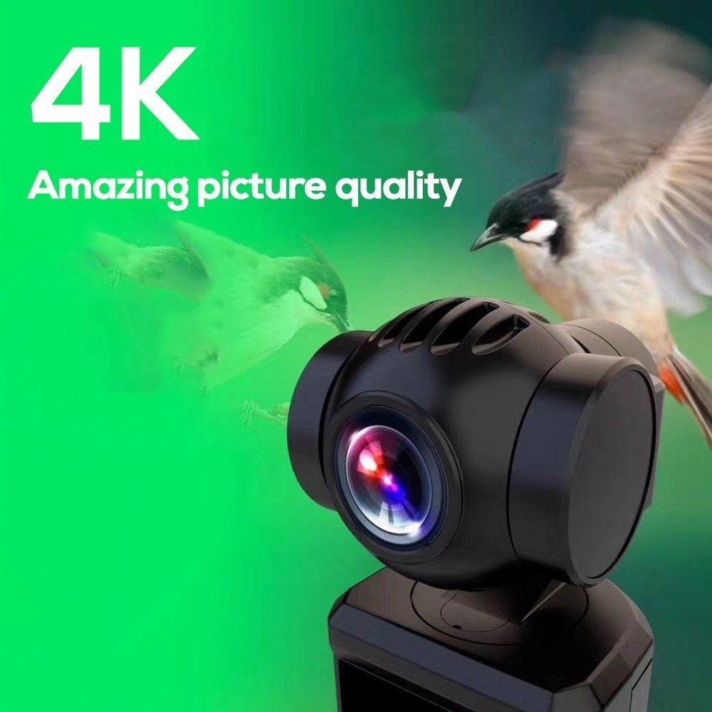 4K Pocket Handheld Camera Stabilizer Multifunctional Mini Camcorder for Travel Portable Outdoor Photography