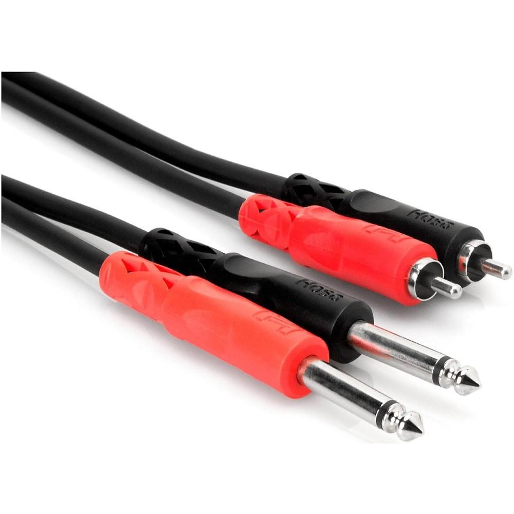 Hosa Dual Cable, RCA to 1/4'', 6.6'