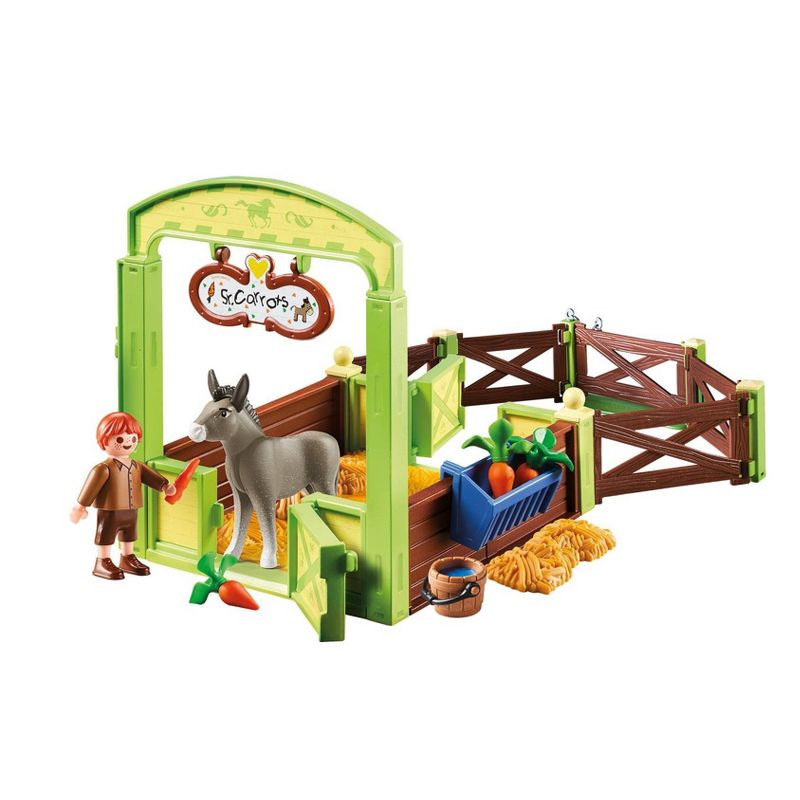 Playmobil Snips and Senor Carrots with Horse Stall