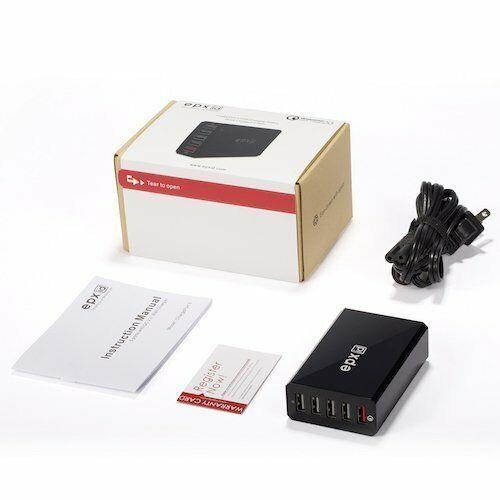 Quick Charge 2.0 40W Multi-Port USB Desktop Charging Ston Dock with Smart IC