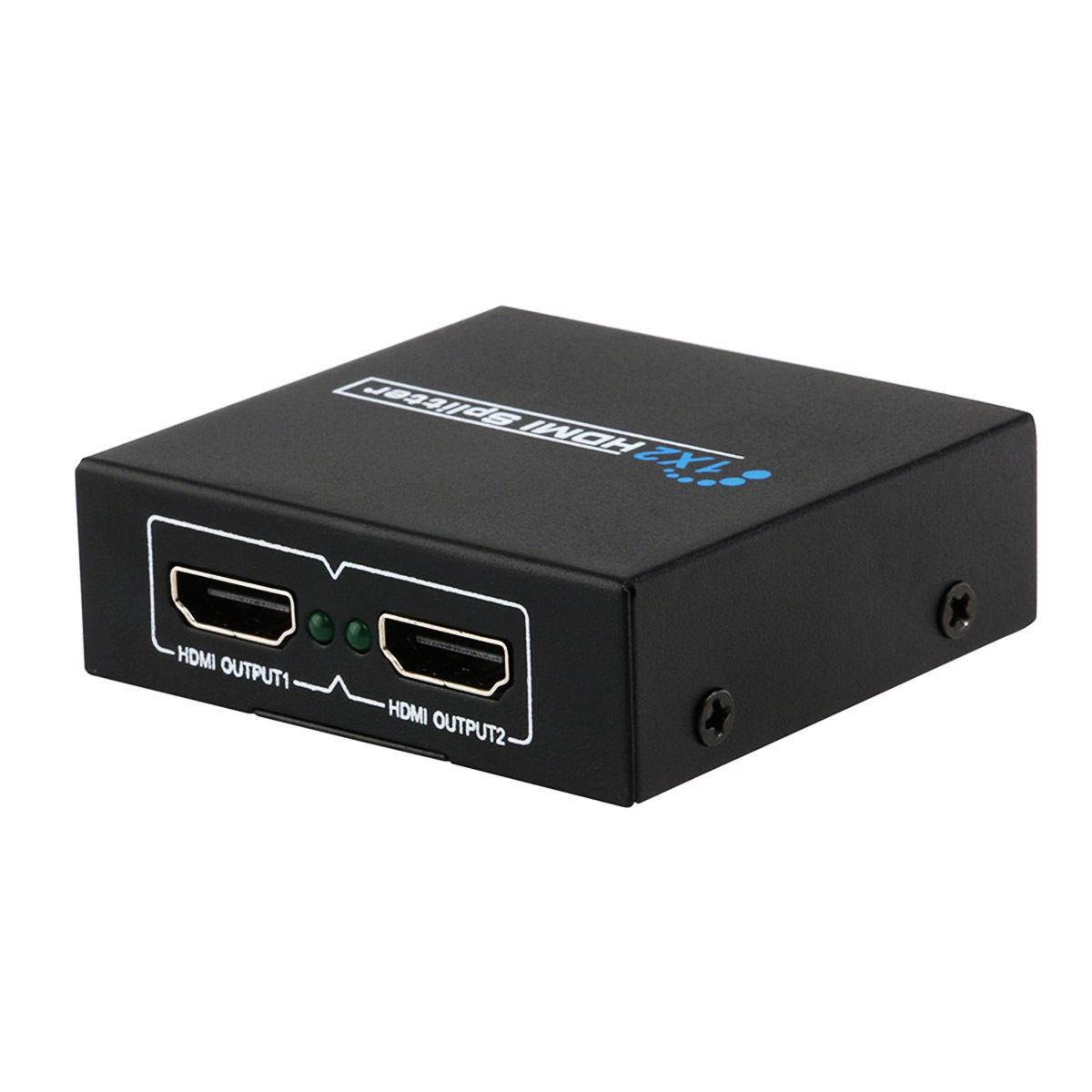 Full HD 1x2 Port HDMI Splitter Amplifier Repeater 3D 1080p Female Switch Box Hub