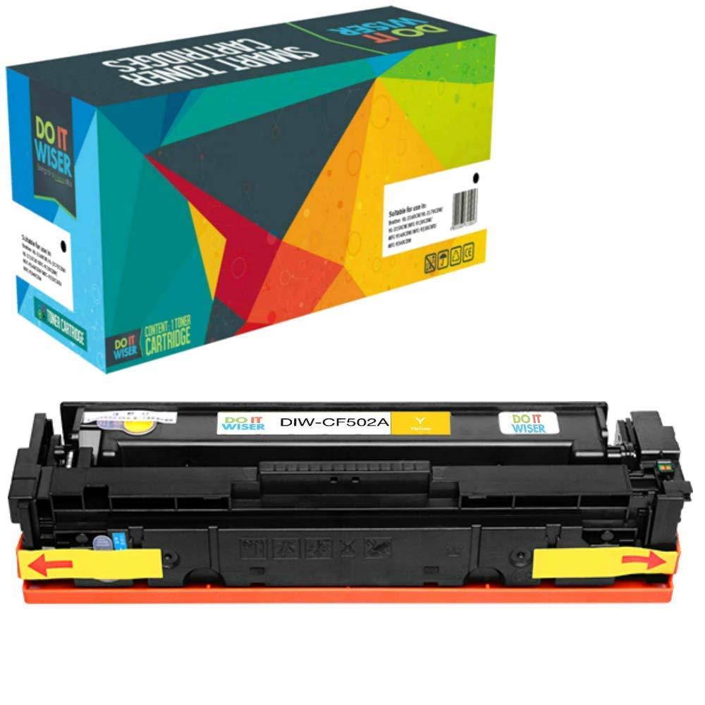 Do it Wiser Compatible Toner Cartridge Replacement for HP 202A CF502A for use in HP Laserjet Pro M281fdw M281cdw M254dw M254nw M254 M280 M281 (Yellow)