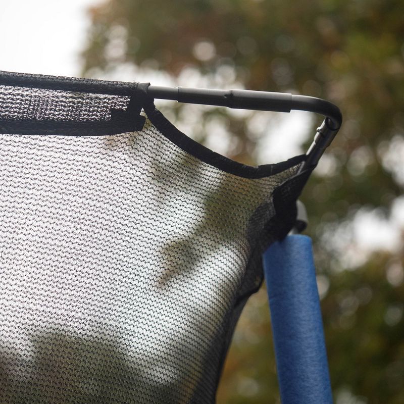 JumpKing 7 x 10 Foot Rectangular Galvanized Trampoline with Padded Enclosure