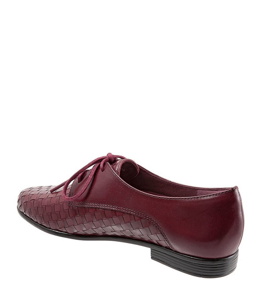 Trotters Lizzie Woven Leather Oxfords