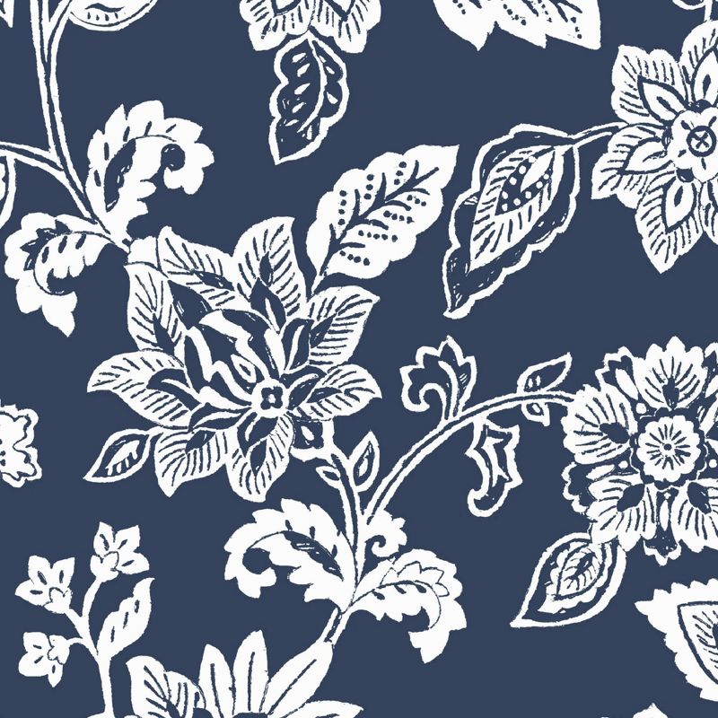 Arden Selections 16" x 16" Outdoor Decorative Throw Pillow Sapphire Ashland Jacobean