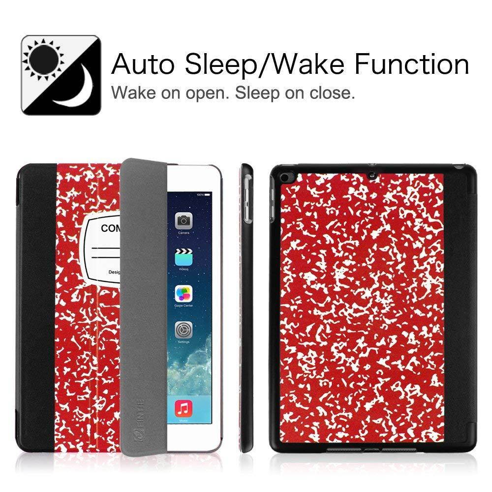 Fintie iPad Air 2 Case - [SlimShell] Ultra Lightweight Stand Smart Protective Cover with Auto Sleep/Wake Feature for Apple iPad Air 2, Composition Book Red