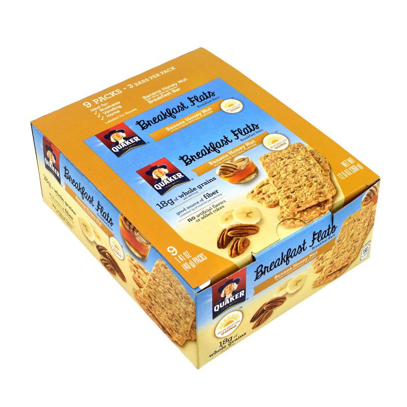 Quaker Banana Honey Nut Breakfast Flats - 12.6oz / 9ct