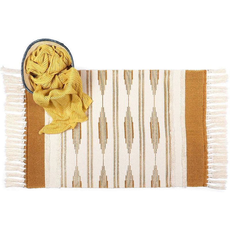 2'2"X4' Jacquard Woven Accent Rugs Pewter/Dark Green - Weave & Wander