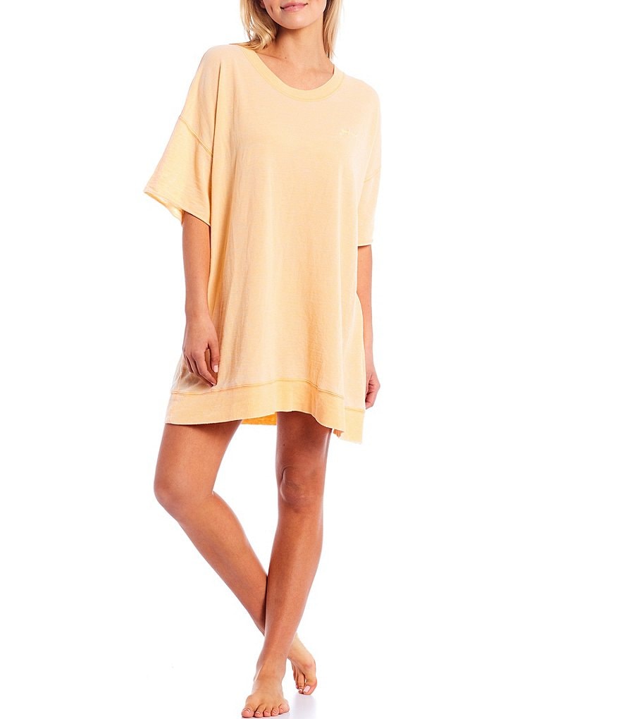 Karen Kane Short Sleeve Tie-Dye Hoodie