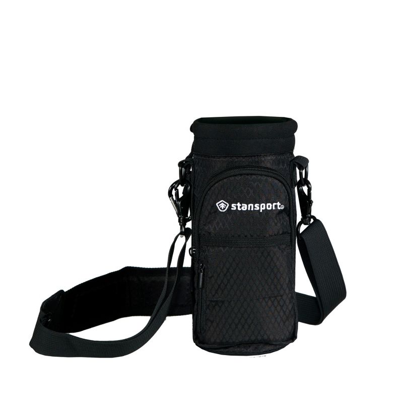 Stansport Bottle Carrier Up To 40oz Bottles Black