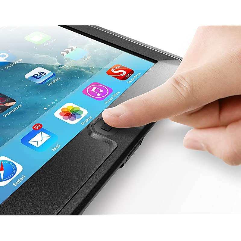 iPad Air Case  Heavy Duty Beetle Defense Series FullBody Rugged Hybrid Protective Case Cover with Builtin Screen Protector for Apple iPad Air BlackBlack not fit iPad Air 2