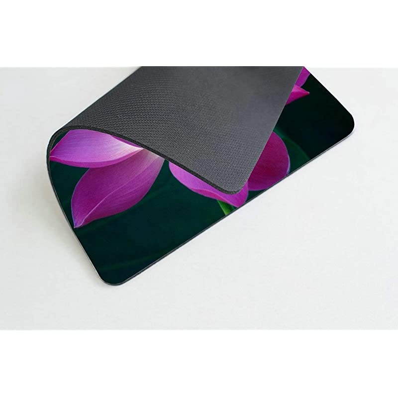 Gaming Mouse Pad CustomLotus Flower Customized Rectangle NonSlip Rubber Mousepad Office Decor Mouse Pad 95 X 79 Inch 240mmX200mmX3mm