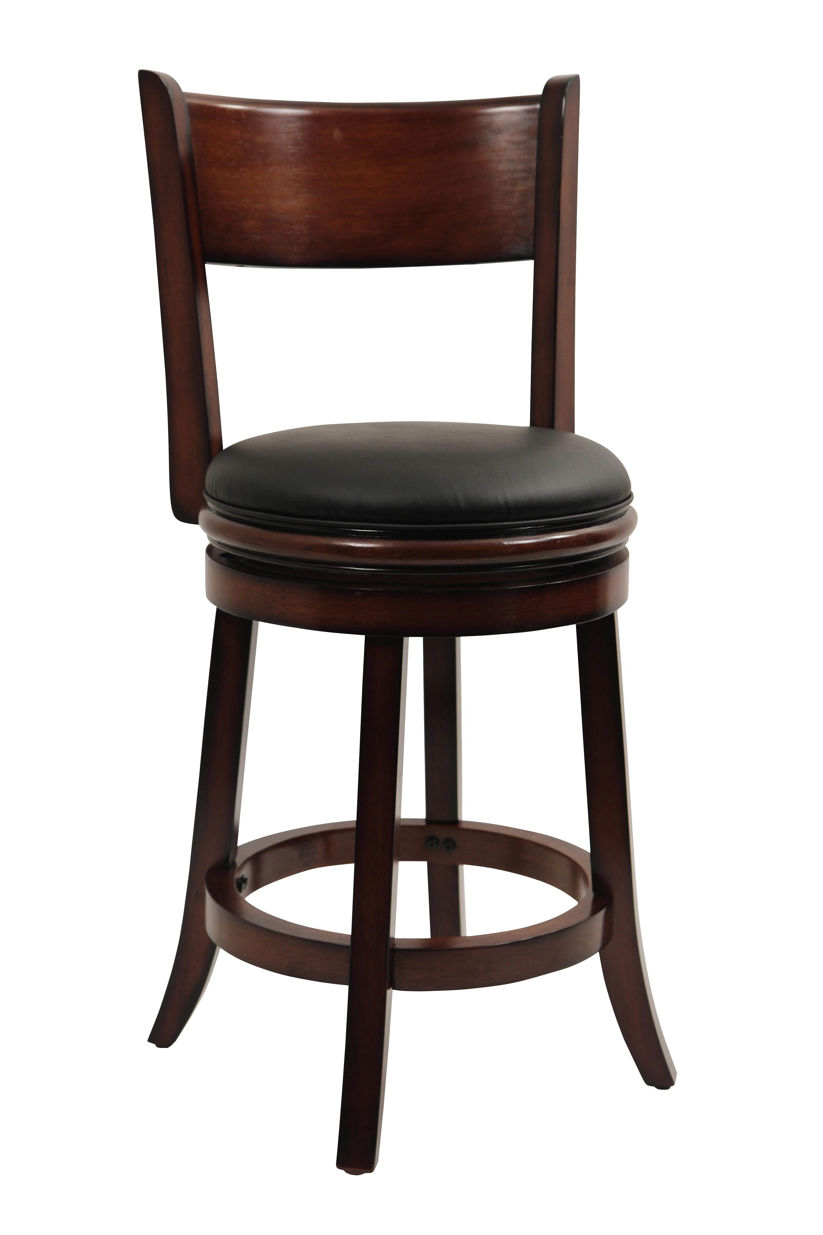 Boraam 24" Palmetto Swivel Stool in Chestnut  Finish