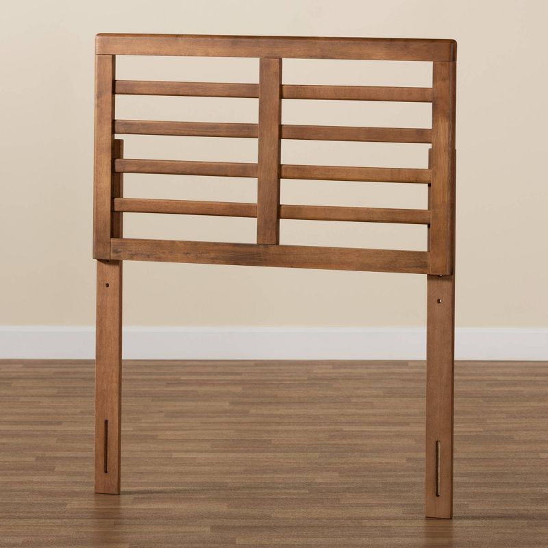 Twin Salome Wood Open Slat Headboard Walnut - Baxton Studio
