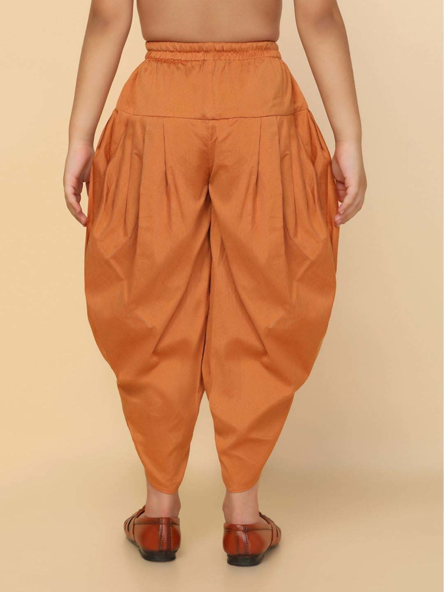 VASTRAMAY Kids Maroon Regular Fit Dhoti