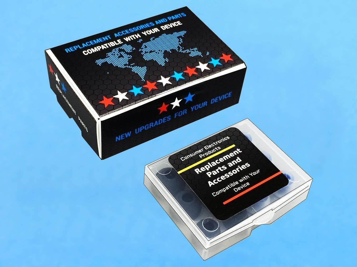 12 pcs (M) Medium White Hybrid Replacement Set Earbuds Eartips for Sony XBA, MDR and DR Series In-Ear Earphone Headsets