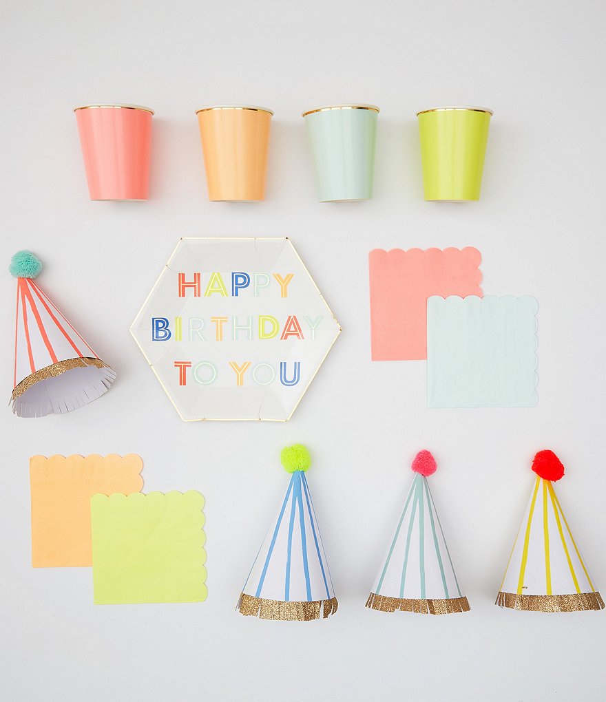 Meri Meri Neon Birthday Tableware Bundle