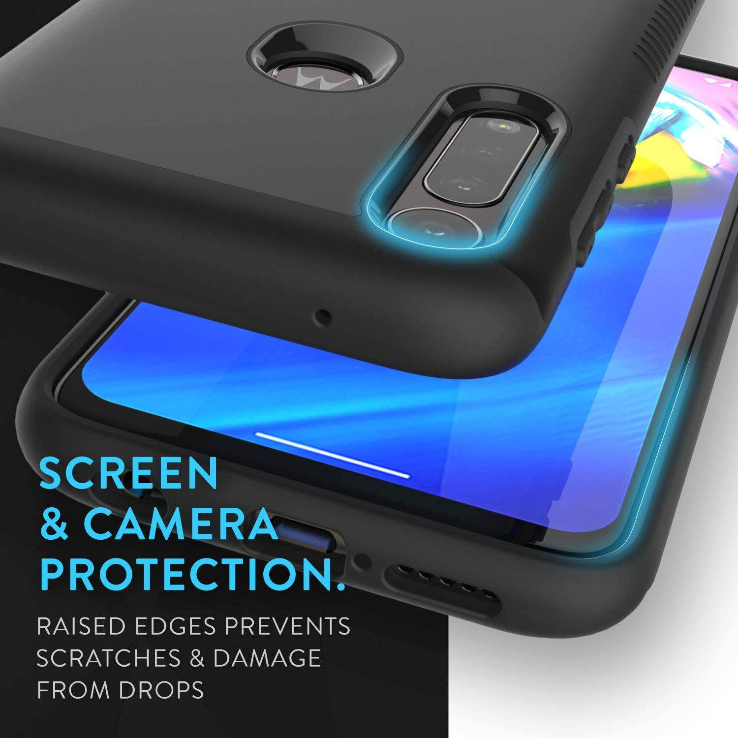 TUDIA Dual Layer Fit Designed for Moto G Power Case (2020), Motorola G Power Case, [Merge] Rugged Hard Back Heavy Duty Slim Protective Phone Case for Motorola Moto G Power (2020)