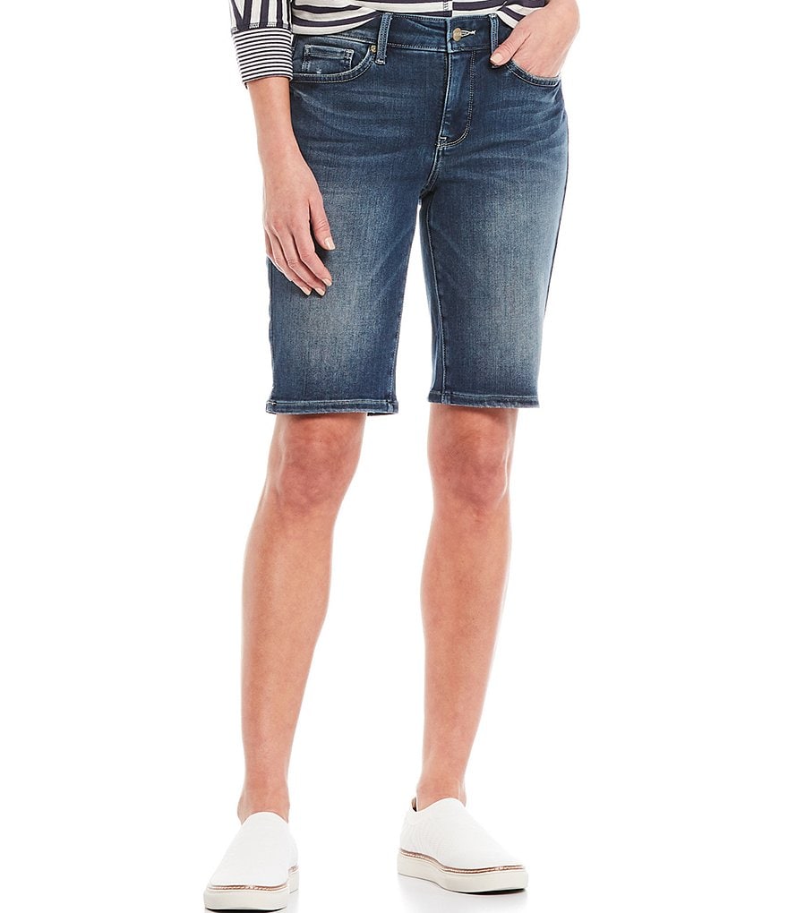 Westbound Petite Size the PARK AVE fit Indigo Skimmer Shorts