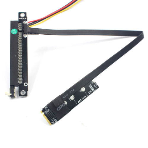 Graphics Extension cable M.2 to x16 PCIE M2 to PCI Express Adapter cable 45cm Full Speed For PC Mining Bitcoin BTC