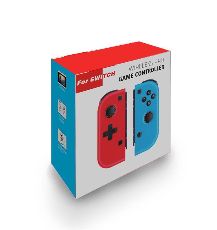Wireless game Bluetooth controller charging,Wireless Joy-con Controller for N-Switch Console, Left and Right Switch Pro Remote Controller, Upgrade Version Plug and Play Auto Connect,, Blue Red