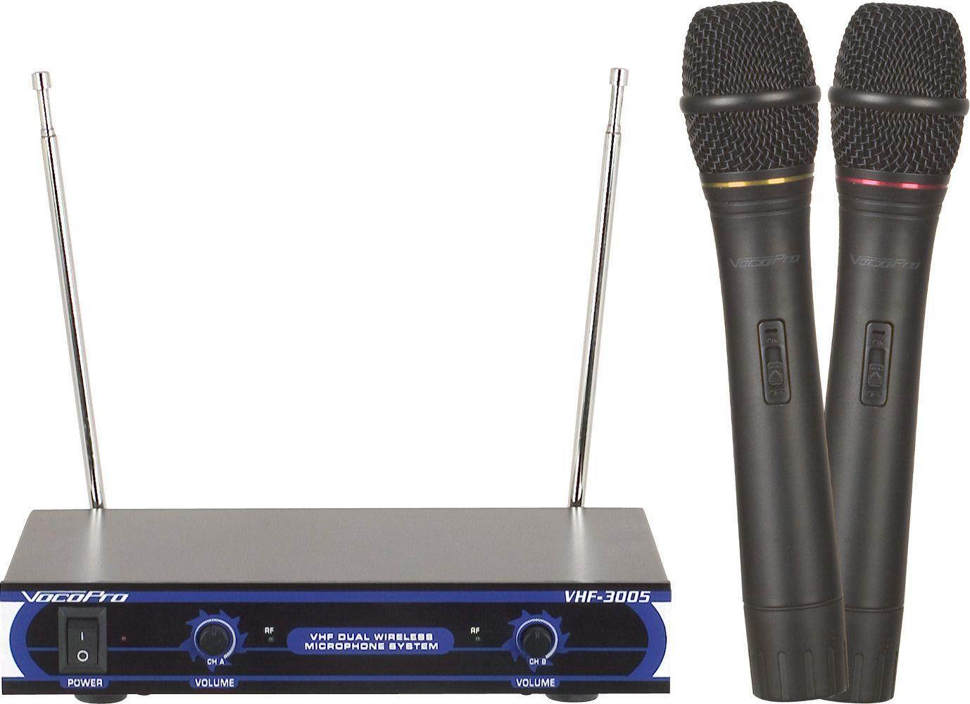 VHF-3005 - Dual Channel VHF Wireless Microphone System