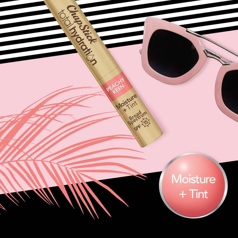 Chapstick Total Hydration with Tint and SPF 15 - Peachy Keen - 0.08oz