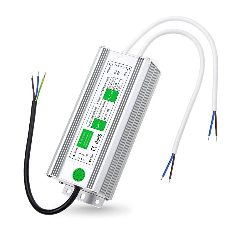 Waterproof Power Supply Adapter 12V 100W LED Driver ACDC Converter AC 110~260V to DC 12 Volt 83A Low Voltage Transformer for Outdoor LED Lighting Advertising Screen DC Pump CCTV Camera