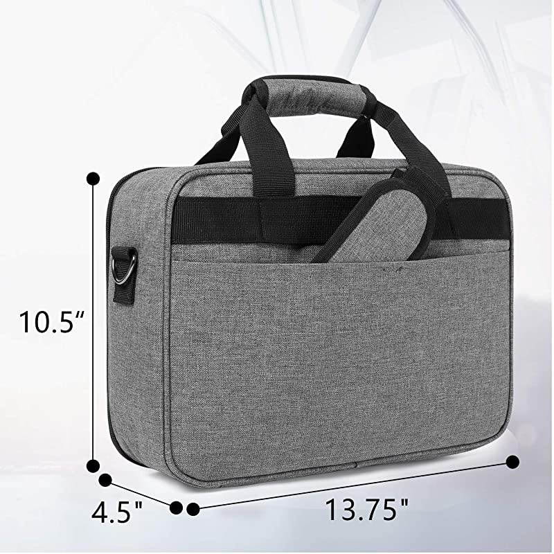 Projector CaseProjector Bag with Accessories Storage Pockets Compatible with Most Major ProjectorsMedium1375 x 105 x 45 Inches Gray