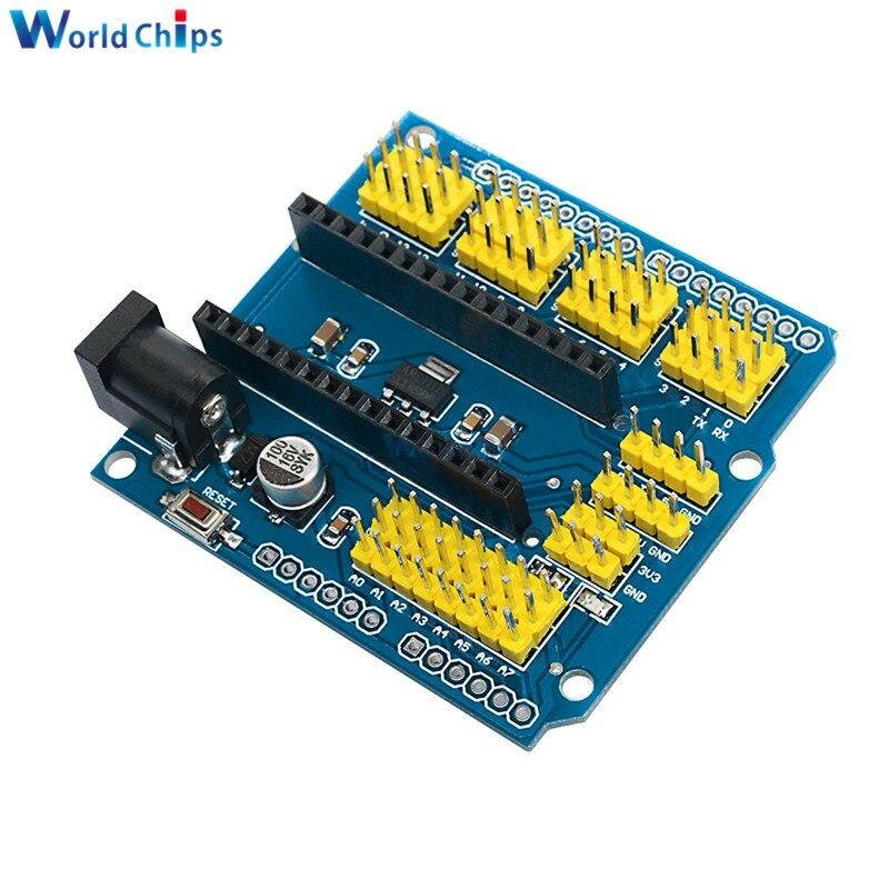 NANO I/O IO Expansion Sensor Shield Module For Arduino UNO R3 Nano V3.0 3.0 Controller Compatible Board I2C PWM Interface 3.3V