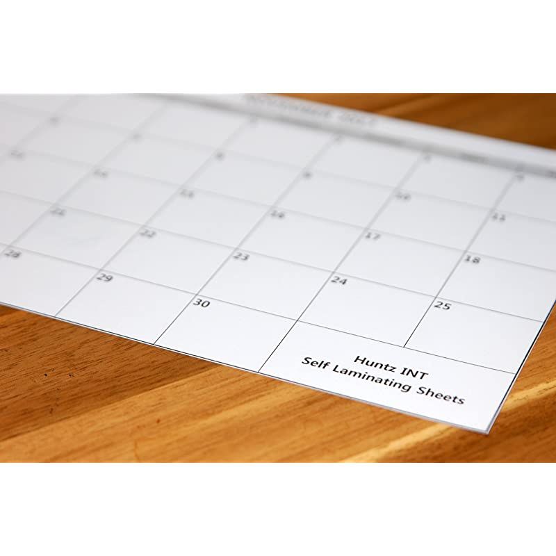 Self-Adhesive Laminating Sheets, Letter Size(9 x 12 Inches / 4 Mil), Clear, Pack of 50, HT-LMS50P