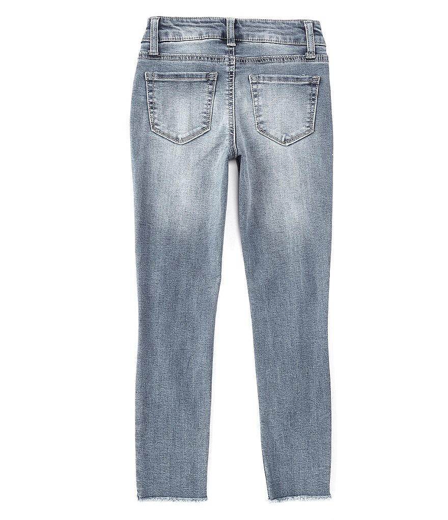 Hippie Girl Big Girls 7-16 Distressed Frayed-Hem Ankle Jeans