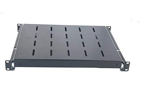 Raising Electronics Sliding Rack Server Shelf 1U 19'' 4 Post Rack Mount-Adjustable 15''-24''