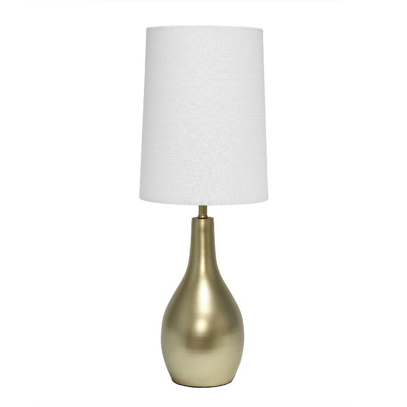 1 Light Tear Drop Table Lamp Gold - Simple Designs