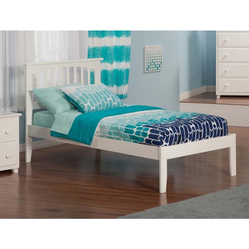 Mission Twin Open Foot White - Atlantic Furniture