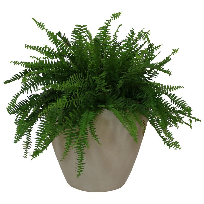 20" Polyresin Catherine Planter - Single - Beige - Sunnydaze Decor